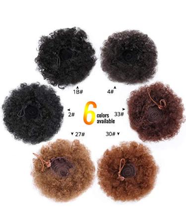 Claw Clip Ponytail Hair Extensions - 8-Inch Synthetic Kinky Straight Ponytail Puff (1BT30) - Natural Look & Easy Attachment - Buy Online on GoSupps.com