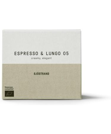 Sj strand N5 Espresso | Organic Coffee Capsules Nespresso Compatible 10 Capsules | 100% Compostable 0% Aluminum Fairtrade Eco-Friendly Sustainable Mild Crema / Lungo / Espresso - Buy Online on GoSupps.com