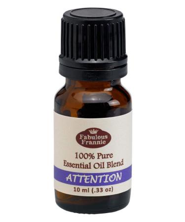 Fabulous Frannie Attention Essential Oil Blend 100% Pure Undiluted Essential Oil Blend of Cedarwood Lavender Orange and Vetiver Essential Oils 10ml