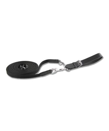 STAR WALDHAUSEN webbing draw reins with carabiner warmblood black