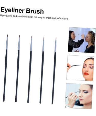 POPETPOP 10 Pcs Fine Eyeliner Brush Gel Eyeliner Pencil Lip Liner Brushs Lip Mask Brush The Brush Lip Makeup 18x0.4cmx2pcs Blackx2pcs - Buy Online on GoSupps.com