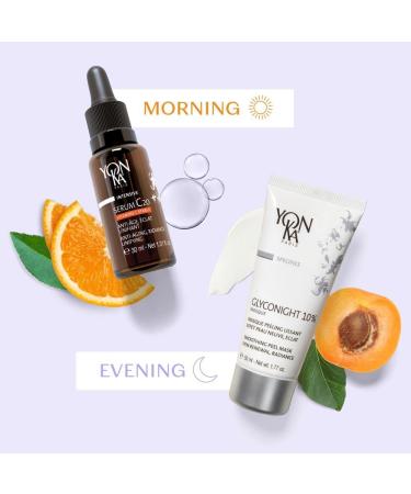 Yon-Ka Glyconight 10% Night Mask Peel 50ml | Triple Effectiveness With 10% Pure Glycolic | Anti-Ageing New Skin Effect Radiance | Dermatologically Proven Results ! 98% Natural Origin - Buy Online on GoSupps.com