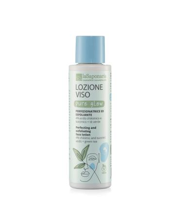 La Saponaria La Saponaria | Pure Glow Facial Lotion Exfoliating Perfecting Toning Facial Lotion - 4% Shikimic and Succinic Acid + Green Tea 150ml