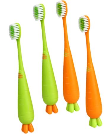 Buy Minkissy Manual Toothbrush Set - 12 Pieces Carrot Travel Toothbrushes for Kids | Childrens Dental Care - Buy Online on GoSupps.com