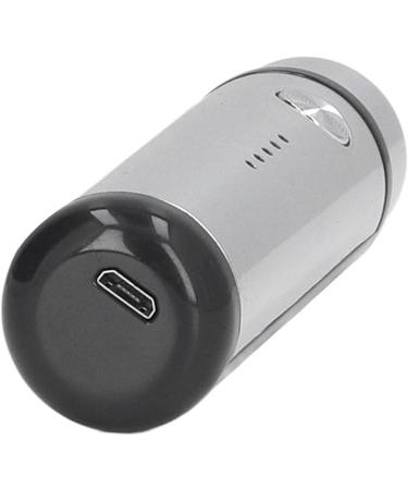 Portable Mini Electric Shaver for Men - USB Power Close Shave & Flannel Bag Included - ABS Stainless Steel (Silver - Buy Online on GoSupps.com