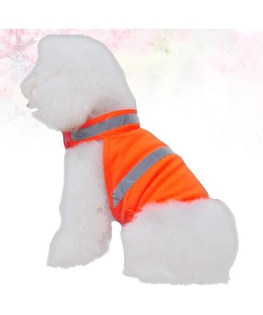Villcase Reflective Safety Vest for Dogs | High Visibility Breathable Summer Clothing for Walking Running & Hiking | Fluorescent Orange Size M - Buy Online on GoSupps.com