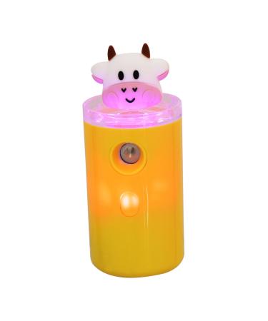 FOMIYES Moisturizer Mini Humidifier Mist Facial Steamer Pocket Size Humidifier Travel Sprayer Carry 3.8x3.8x10.8cm Yellow