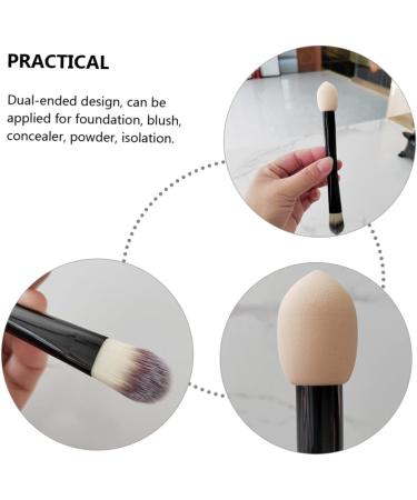Didiseaon Double-ended Makeup Brush Foundation Brush Highlighter Makeup Brush Women s Suits Makeup Blending Eyebrow Brush Liquid Foundation Double Head Plastic Highlight Brush Miss - Buy Online on GoSupps.com