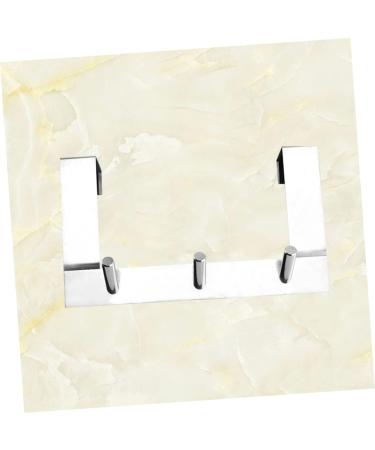 Baluue Clothes Hanger 2pcs Stainless Steel Hooks Coat Hanger Hook for Door Hook Hanger Metal Bedroom Door On The Door Coat Hooks - Buy Online on GoSupps.com
