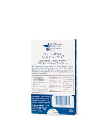 Supersmile Professional Whitening Gum - 12 Count - Buy Online on GoSupps.com