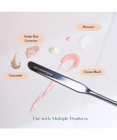 Give Yourself Grace Divine Duo Beauty Spatula | K-Beauty Tool for Flawless Makeup | Stainless Steel | International Shipping - Buy Online on GoSupps.com