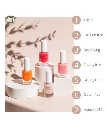 Duri Nail Polish 739 Sagittarius - Pastel Light Purple Beige - Fast Drying, Long Lasting, Semi-Matte Finish - 0.45 Fl Oz - Buy Online on GoSupps.com