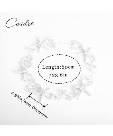 Starfish Bride Wedding Hair Vine | Pearl Bridal Headpiece for Beach Wedding | Silver Hair Accessories for Women and Girls - Buy Online on GoSupps.com