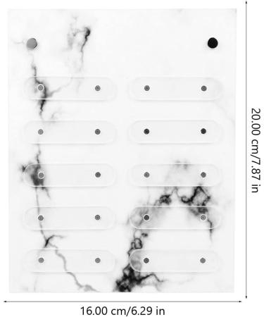 Minkissy Nail Display Board Nail Decoration False Nail Sample Sticks Pearl Scrunchies for Women Practice Color Sticks Manicure Tools Magnet Acrylic Display Stand Detachable - Buy Online on GoSupps.com