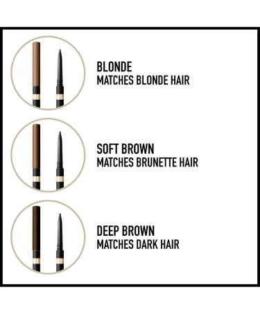 Max Factor Brow Shaper Double Mechanical Pencil with Spoolie Brush - Ultra Fine Tip Matte Finish - Brown 20 - International Shipping Available - Buy Online on GoSupps.com
