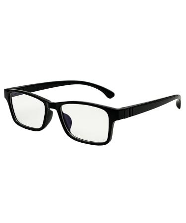LHSDMOAT children blue light filter glasses without starch glasses block blue light rectangular frame glasses computer gaming blue light glasses B1: black