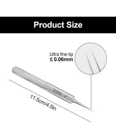 XCDMJ Stainless Steel Tweezers Milia Knife Blackhead Tweezers Precision Fine Technical Tweezers Splitter Tweezers for Extractor Acne Pimples Comedones Stains or Removal - Buy Online on GoSupps.com