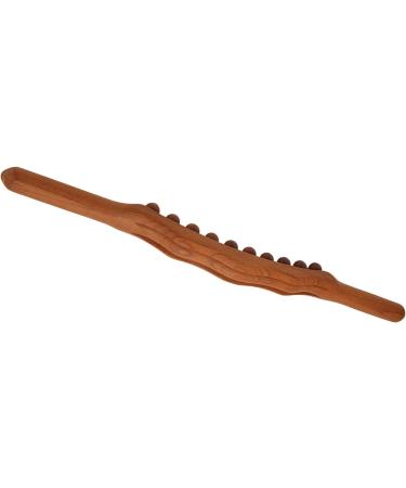 Buy Wooden Massage Stick with 20 Beads - Ergonomic Full Body Trigger Point Relaxation Tool - Buy Online on GoSupps.com