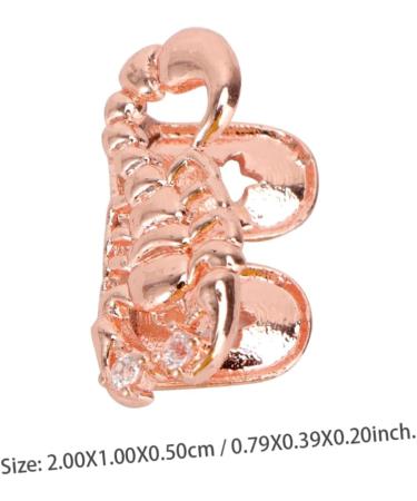 SEWOART 1pc Scorpion Single Braces Toy Grill Hip Hop Grills for Men Scorpion Shaped Man Fashion Set Golden 2X1cm - Buy Online on GoSupps.com