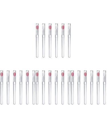 FRCOLOR 24 Pcs Silicone Lip Brush with Lid Cosmetics Brush Silicone Lipstick Applicator Brochas De Maquillaje Brush for Lipstick for Women Makeup Brush Miss Tool Brush Portable 10.3X1.2X0.7CMx4pcs Assorted Colorx4pcs