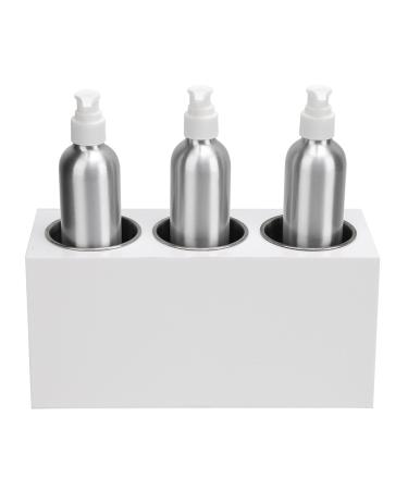 HURRISE Oil Heater Dispenser Massage Oil Heater with Three Oil Bottle Dispenser 3 Bottles Massage Oil Heater Oil Heater with Constant Temperature Control White EU Plug