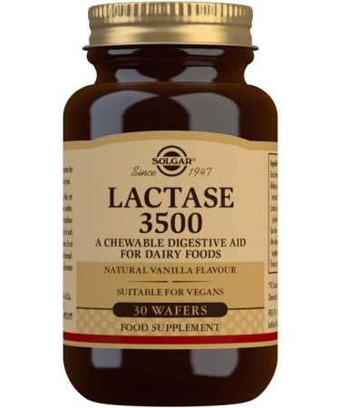 SOLGAR Lactase 3500 Chewable Wafers 30ct - Fast-Acting Digestive Support - Buy Online on GoSupps.com