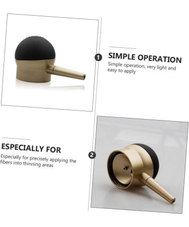 VINTORKY Reissue Nozzle Black Hair Fiber Spray Fiber Sprayer Hair Fiber Spray Applicator Spray Nozzle Golden - Buy Online on GoSupps.com