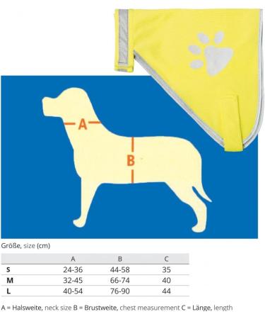 XS Dog Warning Vest - Reflective Safety Vest with Velcro Fasteners for Increased Visibility in Low Light Conditions - Buy Online on GoSupps.com