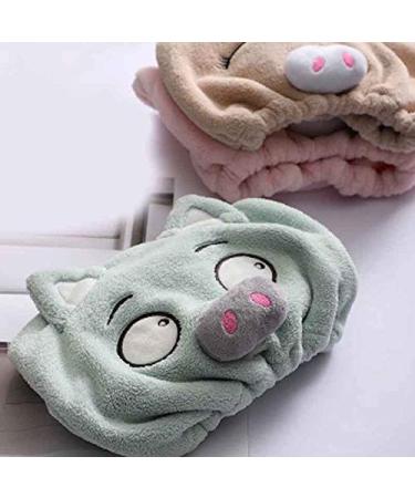 Cute Cartoon Pig Hair Turban Cap | Quick-Dry Microfiber Shower Bonnet for Girls | JoJo's Bizarre Adventure Black Edition - Buy Online on GoSupps.com