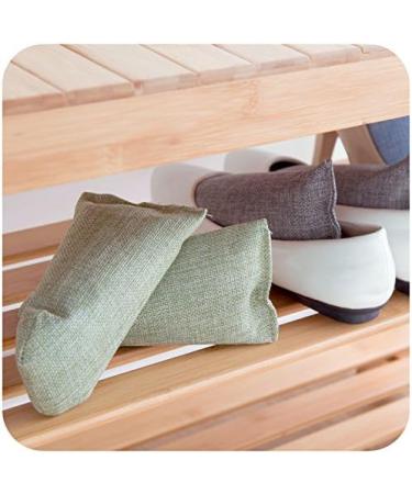 Home-organizer Tech Natural Air Purifying Bags/Charcoal Air Purifier Bags for Shoe Deodorizer Gym Bags Sporting Equipment and Luggage - Two Bags Per Package Green - Buy Online on GoSupps.com