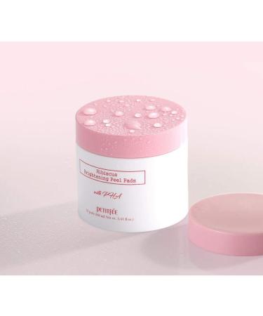 Petitfee Hibiscus Brightening Peel Pads - 70 Count, 5.41 fl. oz (160 ml) for Radiant Skin - Buy Online on GoSupps.com
