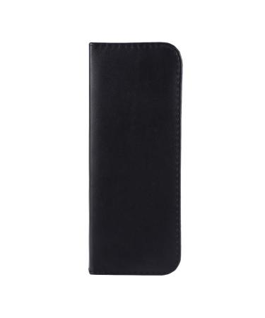 PU Leather Zipper Hairdressing Scissors Pouch Box Lightweight Black Tool Bag for Beginners Hairdressers and Barbers