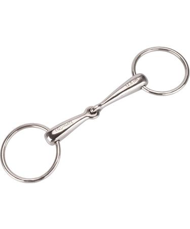 Equinate water bridle stainless steel 18mm simply broken - anatomically shaped mouth -friendly bit with gentle effect - laser -engraved size 13.5cm