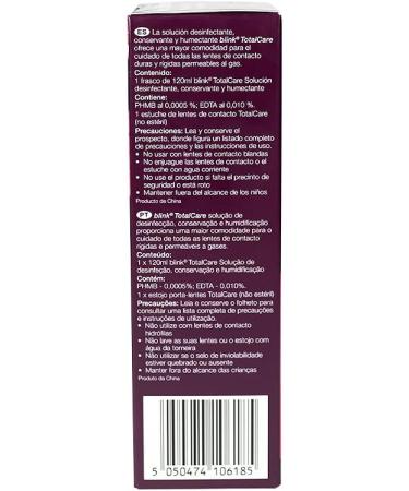 Total Care Gas Permeable & Hard Lens Disinfecting Solution 120ml - Buy Online on GoSupps.com