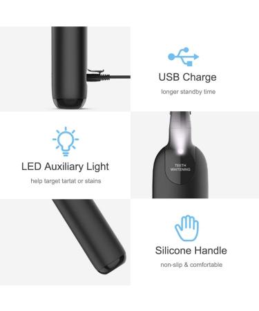 Electric Dental Calculus Remover - Portable Sonic Tartar Stain Plaque Cleaner for Teeth - Teeth Cleaning Kit - Buy Online on GoSupps.com