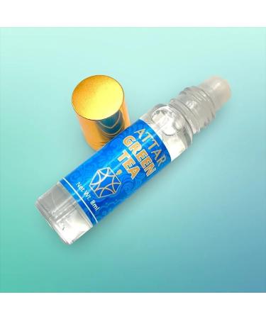 Natural Perfume Oil Green Tea Long Lasting Fragrance Attar With Easy Apply Roll On For Men And Women - 8 ML (Pack Of 1) - Buy Online on GoSupps.com