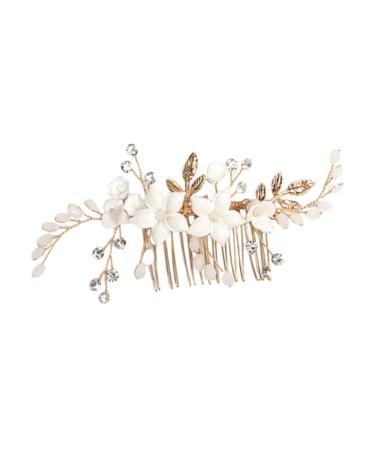 HAPINARY Bridal Headwear Hair Side Comb Flower Hair Comb Hair Accessories for Women Hair Accessories for Flower Hair Accessories Bride Headpiece Girl Headpiece Side Comb for Hair