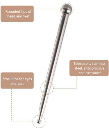 Stainless Steel Deep Tissue Massage Tool | Manual Acupuncture Pen for Pain Relief | Trigger Point Massage & At-Home Therapy Solutions - Buy Online on GoSupps.com
