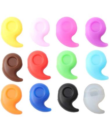 12 Pairs Anti-Slip Holding Tape for Glasses | Silicone Slide-Resistant Sleeves & Leg Covers - Buy Online on GoSupps.com