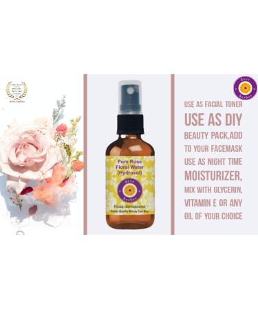 Deve Herbes Pure Rose Water - 100% Natural Therapeutic Grade | 100ml | Best Kannauj Roses (Rosa Damascena - Buy Online on GoSupps.com