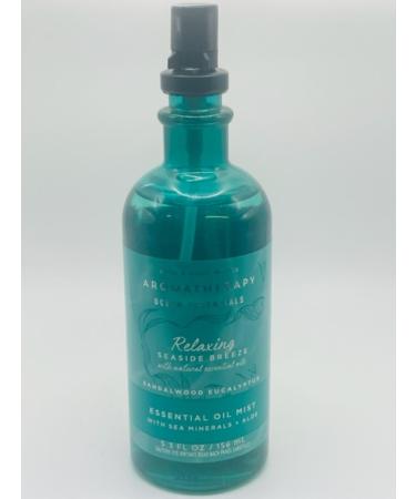 Relaxing Seaside Breeze Sandalwood Eucalyptus Aromatherapy Mist 5.3 Ounce For Skin Pillows and Linens Made With Essential Oils