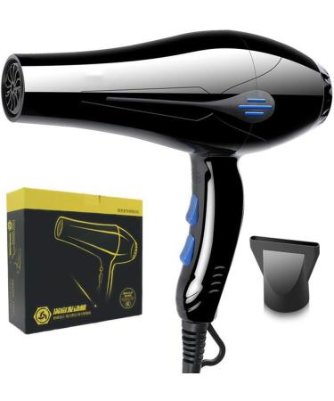 2000W Professional Ionic Hair Dryer with Diffuser Salon Women Hairdryer for Curly and Straight Hair Salon Hairdryer Sets for Lightweight Home Blow Dryer with 2 Speed and 3 Heat Setting Comb small gift - Buy Online on GoSupps.com