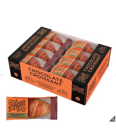 St. Pierre Chocolate Filled Croissant 16 x 55g