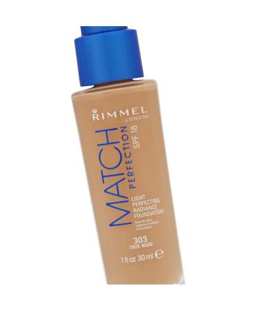 RIMMEL LONDON Match Perfection 303 SPF 18 True Skin - Flawless Foundation for All Skin Types | International Shipping Available - Buy Online on GoSupps.com