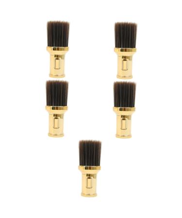 Beavorty 5st powder brush for the body hair cleaner brush hairdresser seck brush to clean retractable make-up brush shaving brush shaving brush powder dispenser plastic.