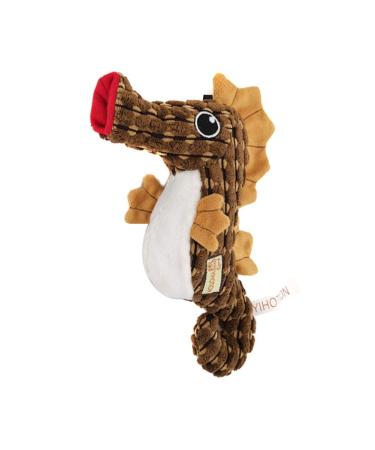 Herbest's plush toy for dogs and cats plush dog toys dog squeaky chewing toys dog toy plush animal dog toys for small medium dog interactive toy for training seahorse