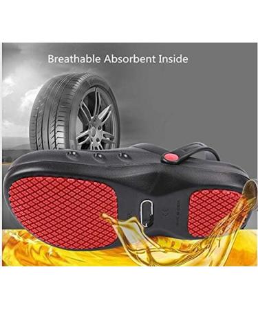 Steel Toe Chef Shoes Safety Work Clog 13.5 Wide Women/12.5 Wide Men Black - Buy Online on GoSupps.com