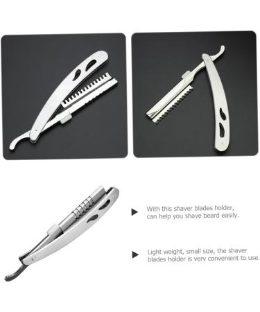 Housoutil Stainless Steel Razor Holder - Premium Hairdresser Supply for Straight Blade & Folding Razors - Buy Online on GoSupps.com
