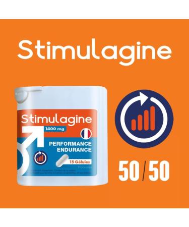 Stimulagin | Results: 1 in 2 chance | Men's formula | Male Performance | Strength Energy Endurance | 15 Capsules | Made in France - Buy Online on GoSupps.com