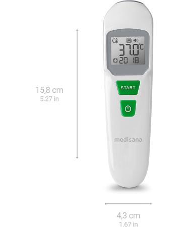 Medisana TM 762 Digital Thermometer for Babies Children & Adults - Fever Alarm Memory Function & Liquid Measurement - Buy Online on GoSupps.com